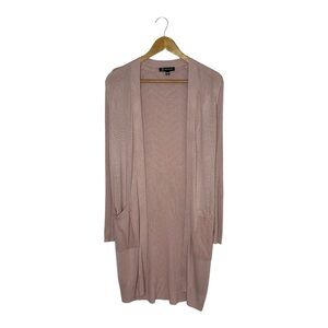 Inc Rayon Ribbed Long Cardigan Size Small Pink
